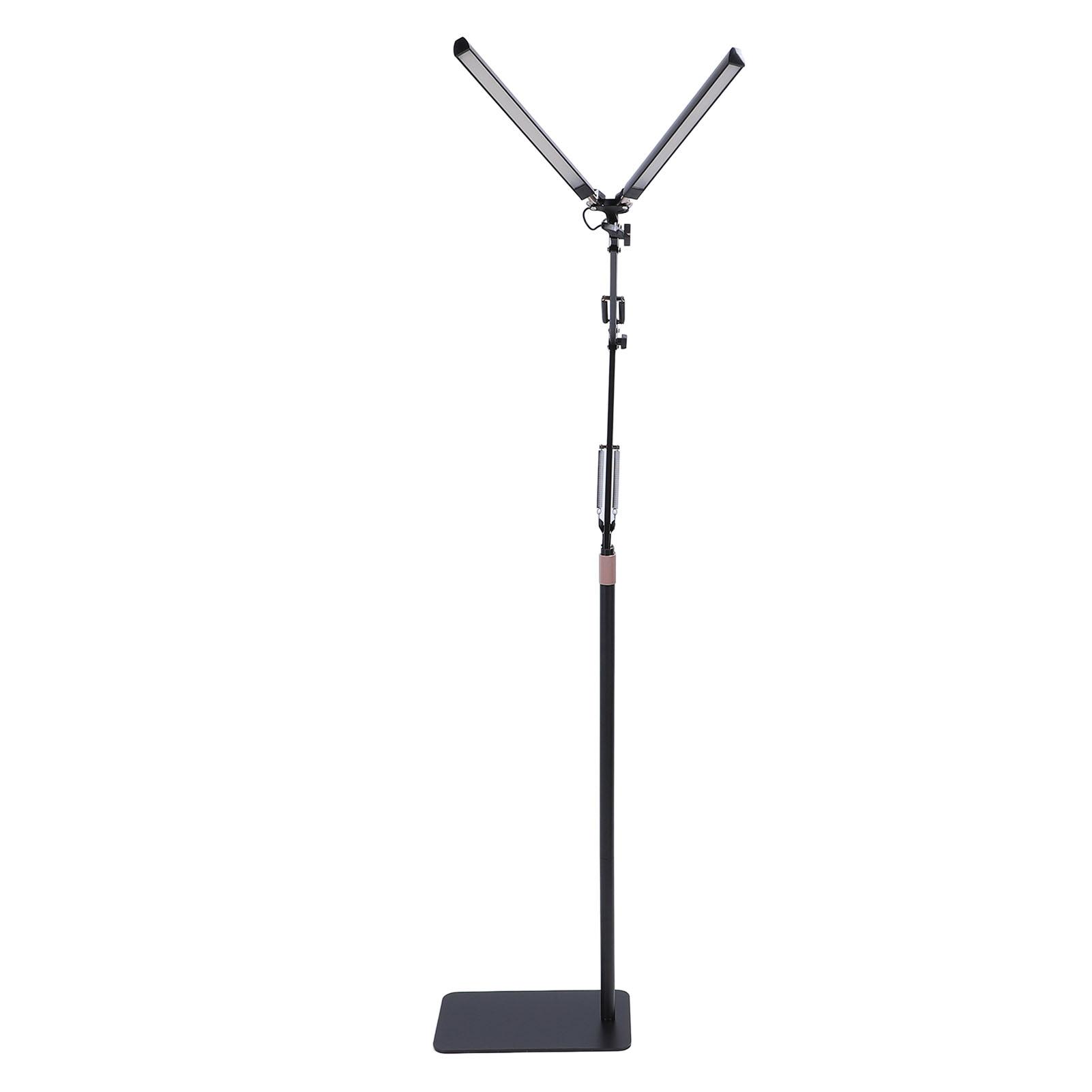 

Двойная светодиодная напольная лампа для косметолога, 3 цвета, регулируемая яркость, уход за глазами EU Plug