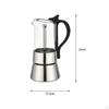 Espresso Coffee Maker Lightweight Pots 4 Cup Percolator Stove Moka Pot for