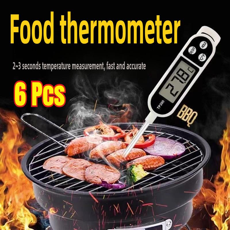 Food Thermometer Probe Type Electronic Kitchen Digital Thermometer for Meat Milk Cooking Food BBQ TP300 Temperature Gauge Tool