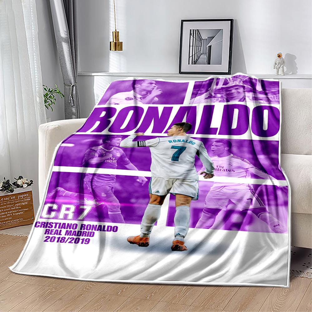 Ronaldo's Legacy Football Blanket Soft & Cozy Great for Bedding Bed Picnics Four Seasons Universal Warmthful Decor