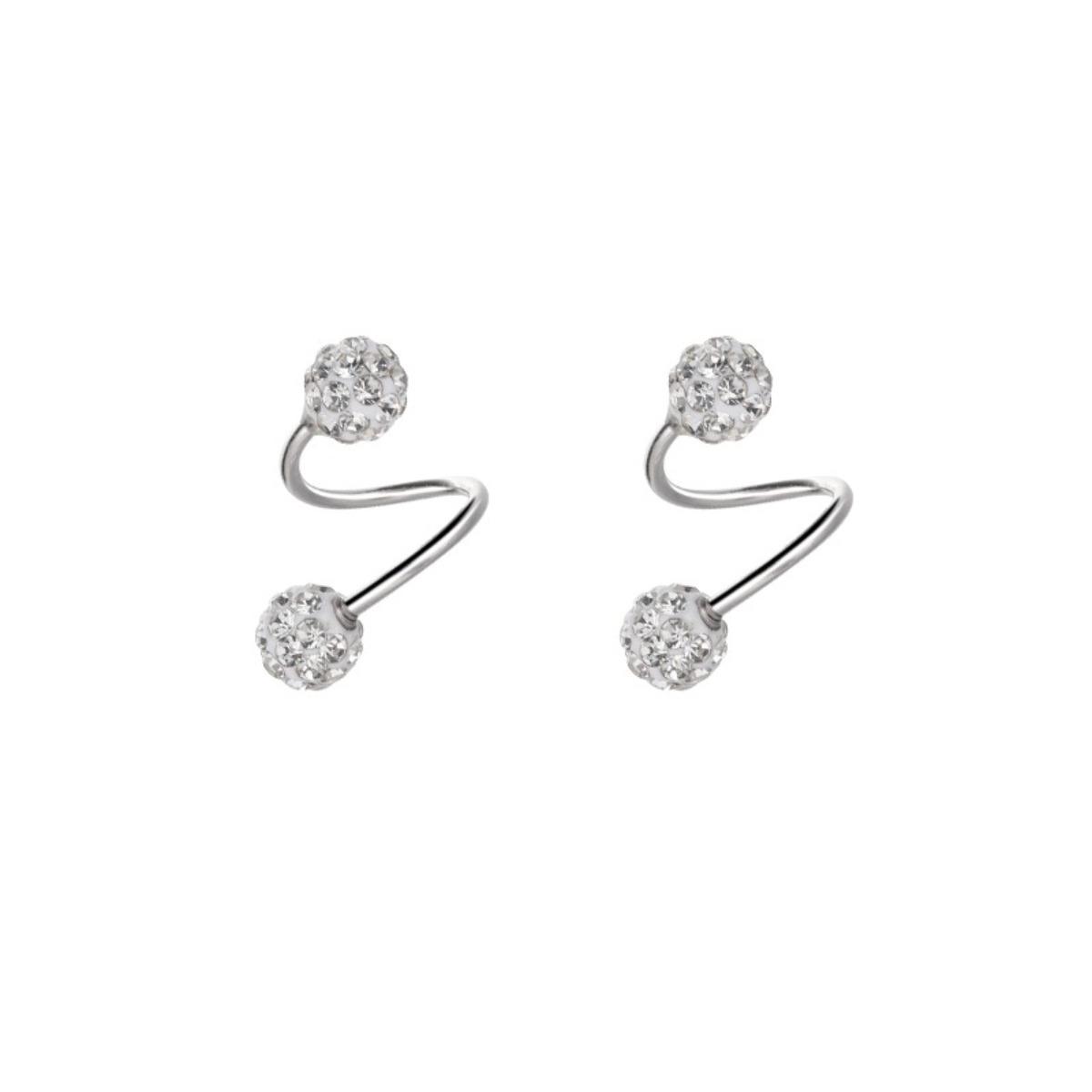 

stud earrings round and simple ear earrings women s niche design ear high-end temperament серебряный