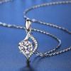 Tancise S925 Sterling Silver Moissanite Luxury Personality Pendant Necklace Women's Classic Tide Necklace Necklace Party Gift