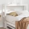 VidaXL Headboard with Shelves White 75 Cm Solid Pine Wood, Wooden Headboard, Headboard with Storage, Headboard 850900