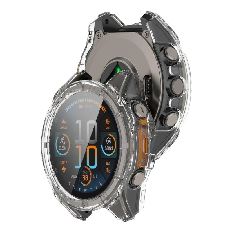 Smartwatch Shell Guard Cover PC Glass Case For 8 51/47/43mm Screen Protector Frame Shell Safe, Quick To Attach & Detach
