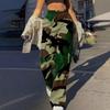 Trendy Uformell Streetwear for kvinner Baggy Cargo-bukser med lommer Bukser med brede ben Løse kjeledresser Lange bukser