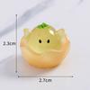 Mikrolandskap Søt Selvlysende Eggeskall Kylling Søt Kylling DIY Smykker Blindpose Tilbehør Skrivebord Bil Dekor