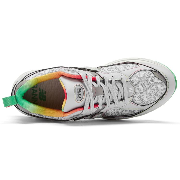 GANNI X New Balance 2002R Raincloud Unisex Sneakers White Rain-Cloud Island-Green M2002RGD