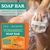 Kurkumové mýdlo - hloubkové čištění a hydratace pleti, odstraňuje nečistoty, přebytečný maz a jiné nečistoty - šetrné pro všechny typy pleti, 100 g