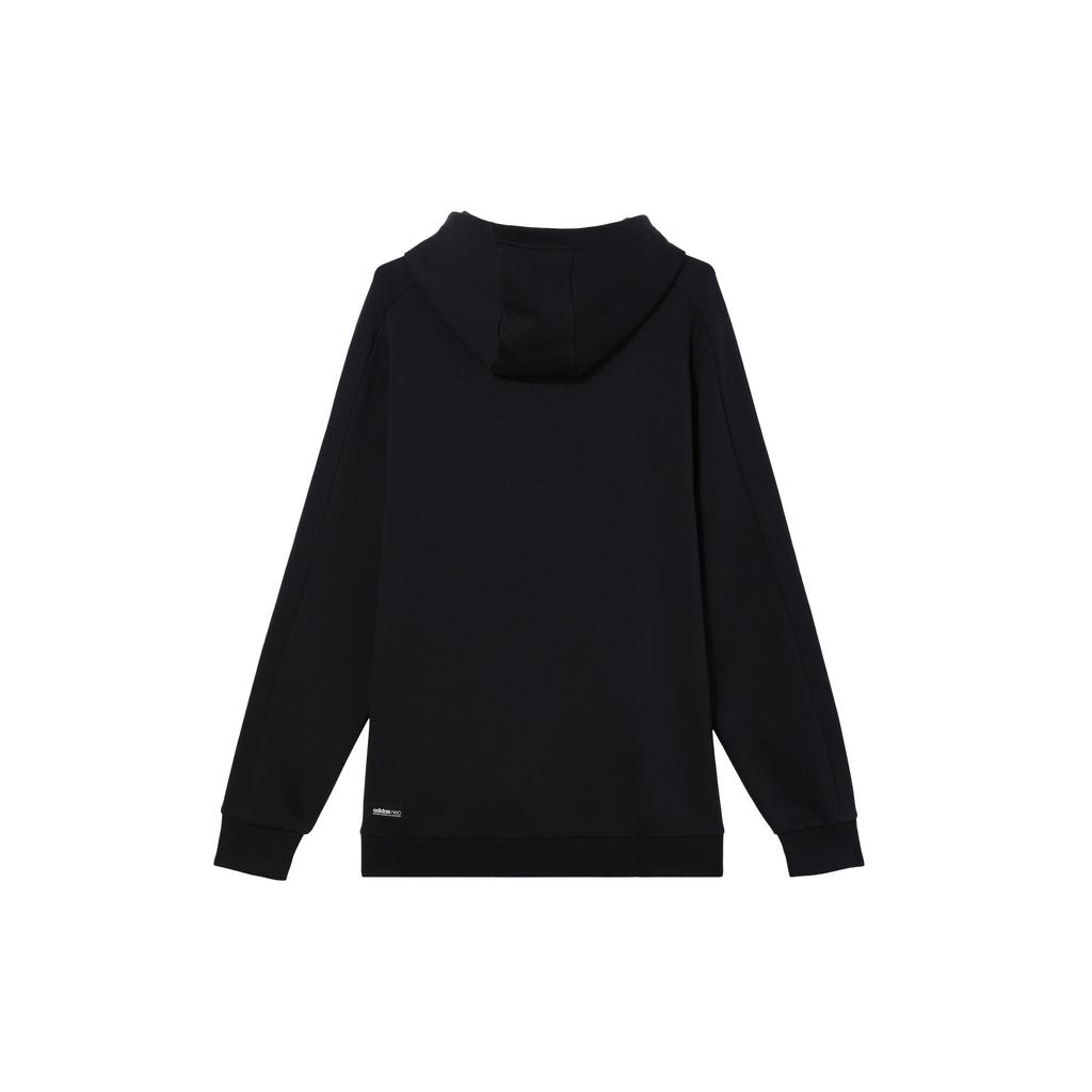 Adidas Neo Casual Sport Pullover Hoodie Men Tops Black GQ7051