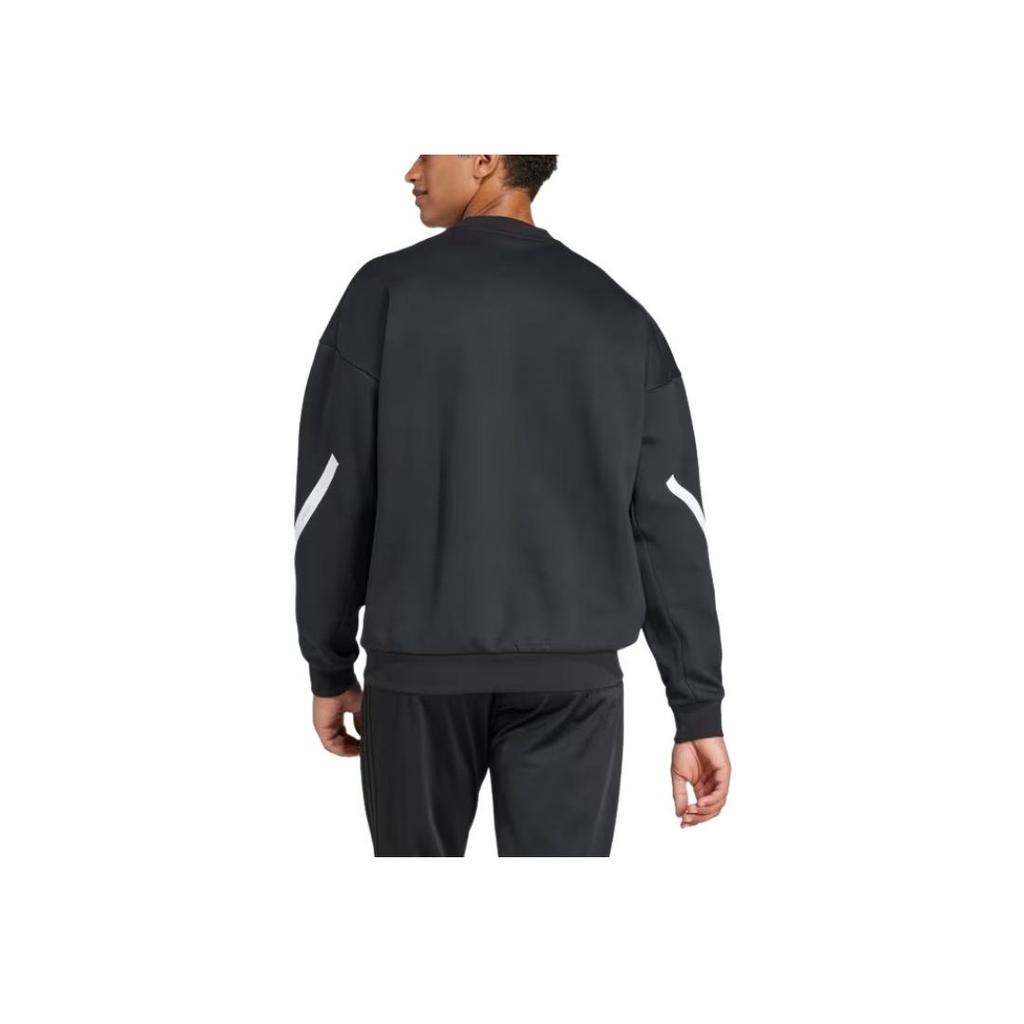 Adidas Z.N.E. Series Sportswear Pullover Comfortable Fashion Long Sleeve Sweatshirt Men Sweatshirt Black White JD5982