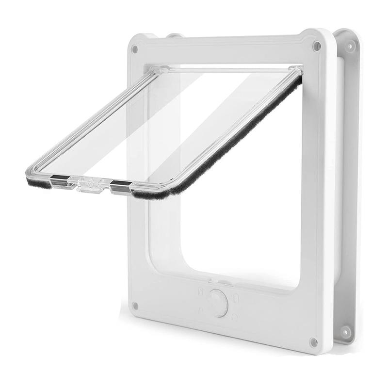 

2025+ Interior Door 4 Way Lock Magnetic Closure Indoor Pet Door for Up to 20 Lbs Cats and Doggie Weatherproof Cats Door China Mainland