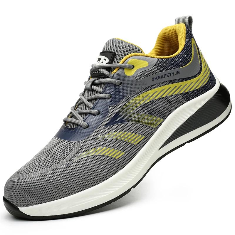 Iron Toe Safety Shoes For Men Women Good Quality Work Shoes With Protection Puncture Proof Working Sneakers With Metal Toe Boots