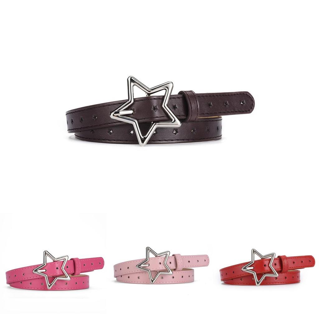 Lovely Five-point Star Design Belt For Women With Charming Colors For Fashionable Looks