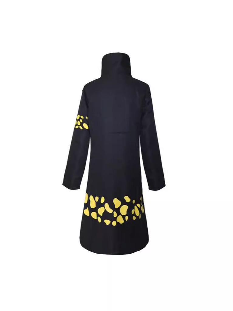 Trafalgar Law Cosplay Costume - One Piece 2 Years Later Cloak Cape for Halloween Party, Anime Role Play Outfit