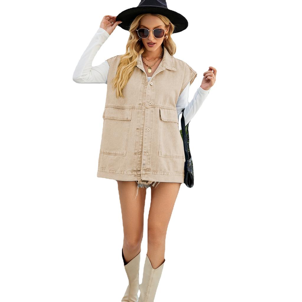Fashion Trend Denim Sleeveless Vest