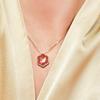 Swarovski Flower Of Fortune Swan Necklace Women Necklace Red 5597666