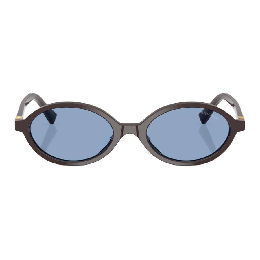 Miu Miu Custom Design Acetate Oval Sunglasses Women sunglasses Mocha Marlon MU04ZS22C60O