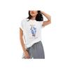 Polo Ralph Lauren Cartoon Letter Round Neck Short Sleeve T-Shirt Women T-Shirts White 211959104-001