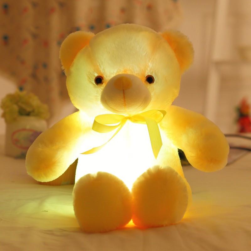 50cm Plush Led Teddy Bear With Colorful Glowing Lights For Magical Nights