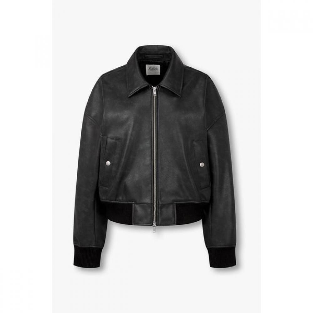 Studio Tomboy Synthetic Leather Blouson Jumper 9176161971