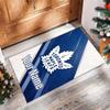 Toronto Maple Leafs Crystal Velvet Rug, Custom Name Text Personalized Non‑Slip Floor Mat for Home Decor Gift