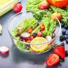 Ocean Nordic Glass Salad & Dessert Bowl Set