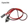 5 Pcs 50Cm 2 Pin Sw Pc Power Cable On/Off Push Button Computer Case Switch Wire