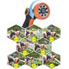 Garden Multi-Function Water Gun 8-Mode Adjustable High Pressure Car Wash Spray Nozzle Watering Sprinkler DN16mm Pipe Quick Joint