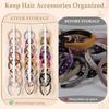 Foldable Hairband Organizer Hair Accessories Organizer Compact Headband Holder Easy Installation Lightweight And Portable