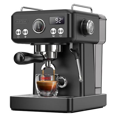 HiBREW H10A Półautomatyczny Ekspres do Kawy Espresso, Ekstrakcja Gorąca i Zimna, Zbiornik na Wodę 1,8L, Ciśnienie 20 Bar, Regulowana Temperatura