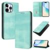 Applicable to iPhone16E leather case, Samsung S26 retro leather pattern card wallet magnetic protective case A25E solid color