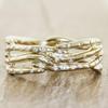 Vintage Inlaid White CZ Women's Ring Classic Gold Color Geometry Daily Wear Party Jewelry Anniversary Gift