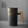 Shangqi Handmade Japanese Ceramic Coffee Mug with Wooden Handle