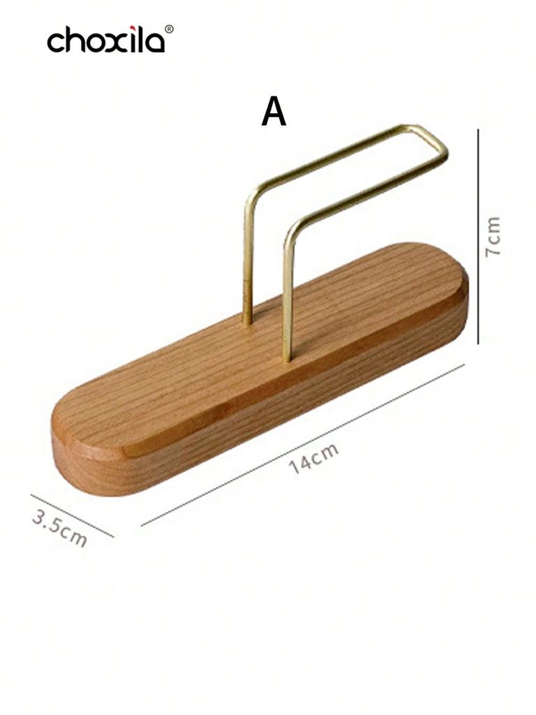 1pc Coffee Filter Paper Holder Filter Paper Rack, Walnut Wooden Filter Paper Stand, Pour Over Coffee Filter Paper Storage