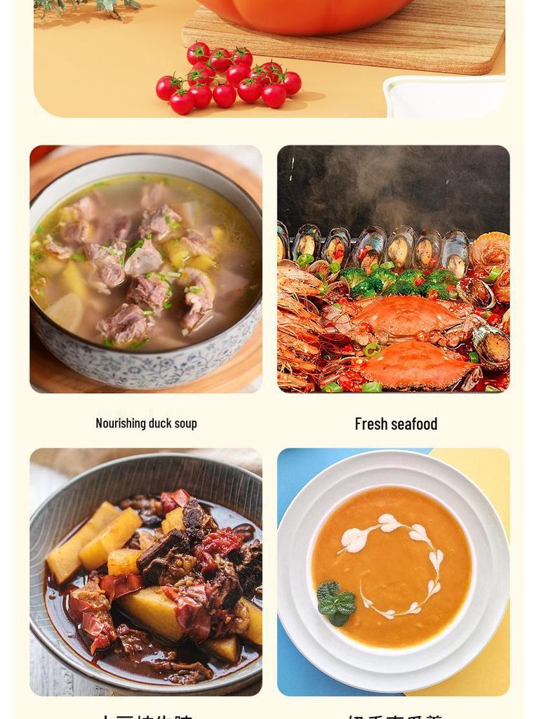 Multi-Purpose Non-Stick Pressure Cooker & Stewing Pot