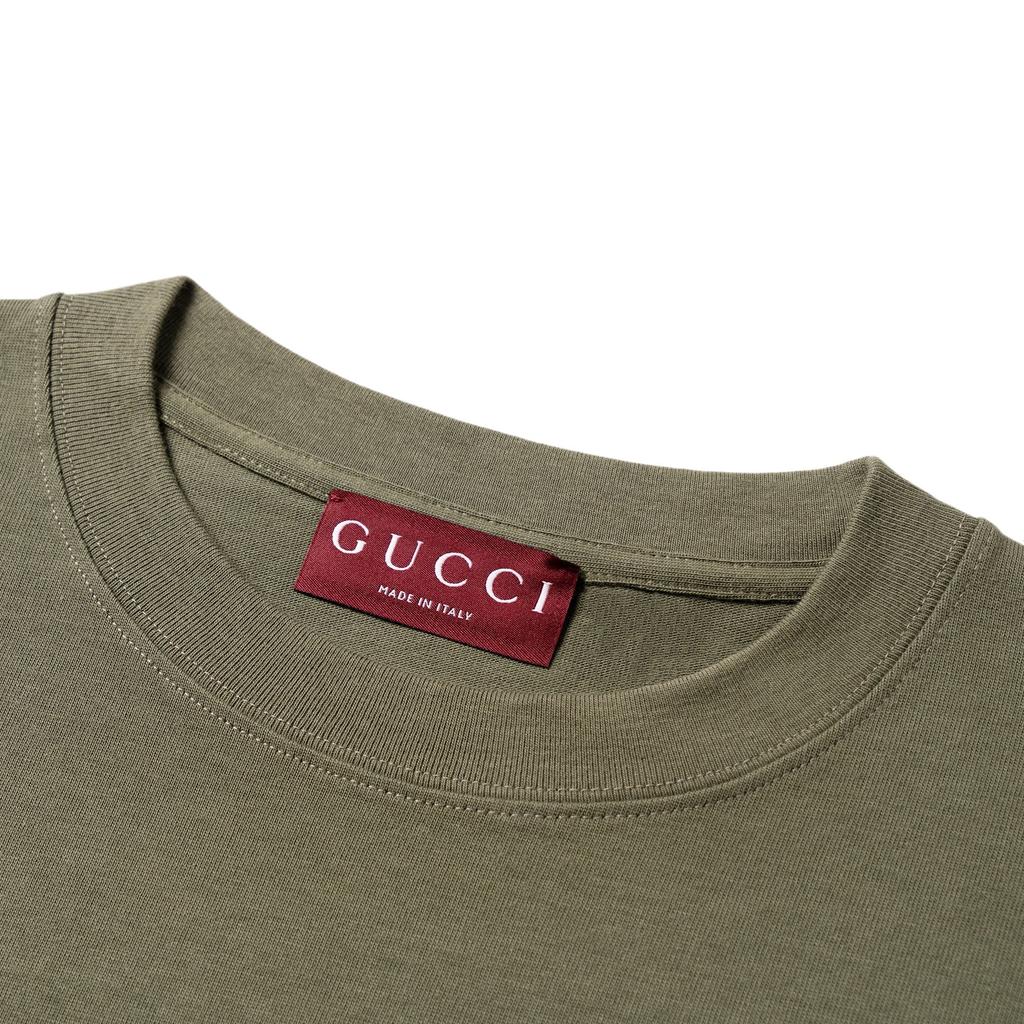 GUCCI FW25 T Shirt Men's Forest Green 798115-XJHDG-3450