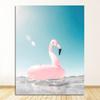 Flamingo Wall Art Canvas Painting Nordic Posters And Prints Pictures For Living Room Tropical Sea Beach Starfish Surfboard
