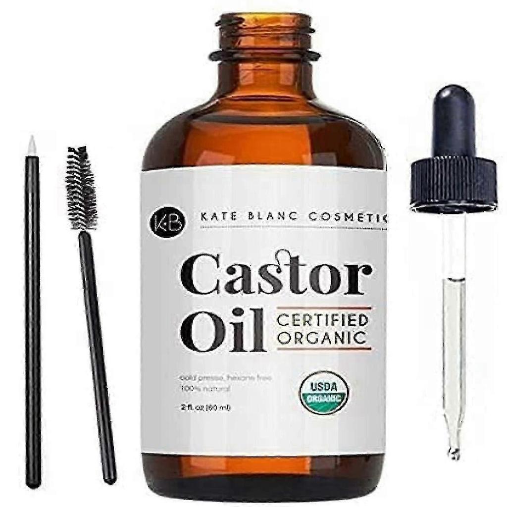 Pure cold pressed castor oil 2oz USDA organic for hair growth