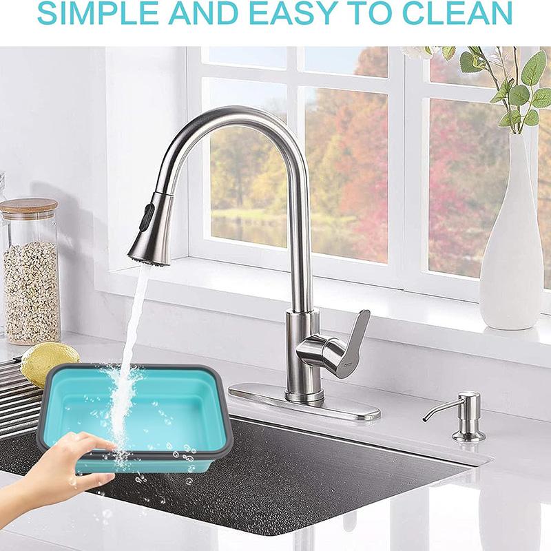 4 Stück zusammenklappbare Lunchboxen aus Silikon, Frischhaltebehälter mit Deckel, tragbare erweiterbare Schüsseln, zusammenklappbare Aufbewahrungsbox für Lebensmittel auf Reisen