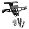 Motorcycle License Plate Holder For MT07 Kawasaki Z800 Honda BMW With Turn Signal Lights