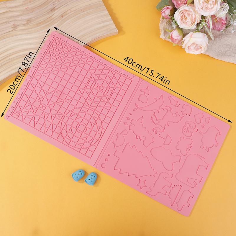 3D Printing Pen Silicone Mat Diy Creative Drawing Template Pad With Heat-Proof Finger Sleeve Art Tools Christmas Gift For Kids