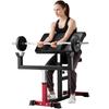 VEVOR Preacher Curl Bench, Strength Training Biceps Machine, Max Load 440 LBS Home Gym Equipment, Seated Arm Isolated Barbell Dumbbell Bicep Station