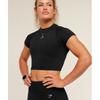 Gymshark Interval Seamless Short Sleeve Crop Top Black B6b1k Bb2j