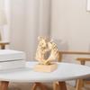Double Horse Head Figurine Chinese Year Decoration Artwork Collection Creative Desktop Ornament