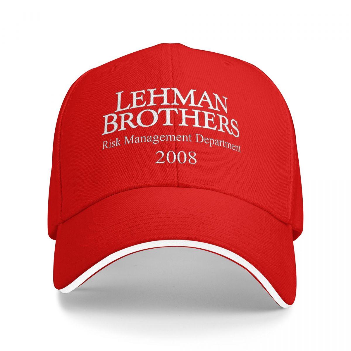 Unisex Baseball Hats Lehman Brothers Risk Management Department Outdoor Streetwear Summer Sports Baseball Caps Cap Casquette Hat One Size