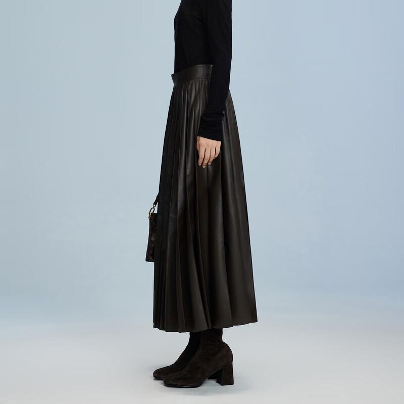 LESS 2024 Autumn Loose A-Line Long Skirt