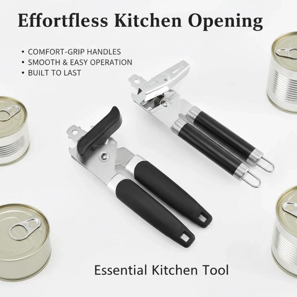 Compact Bottle Opener Non Slip Tin Can Opener Powerful Can Opener Kitchen Gadgets