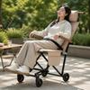 Foldable Outdoor Wheeled Chair Trolley Portable Reclining with