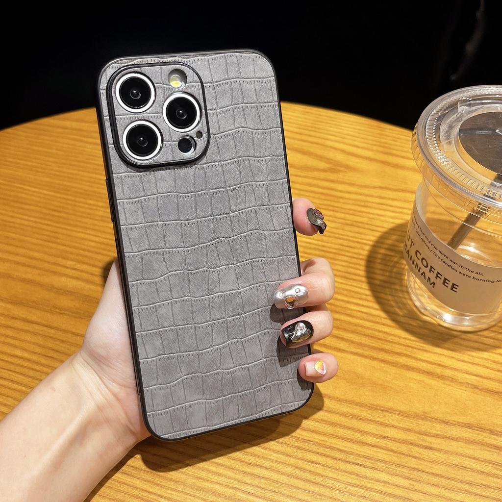 Jednoduché obchodní pouzdro se vzorem krokodýlí kůže s magnetickým přichycením Vhodné pro IPhone15promax Odolné proti pádu Pánské a dámské pouzdra na telefon IPhone 14