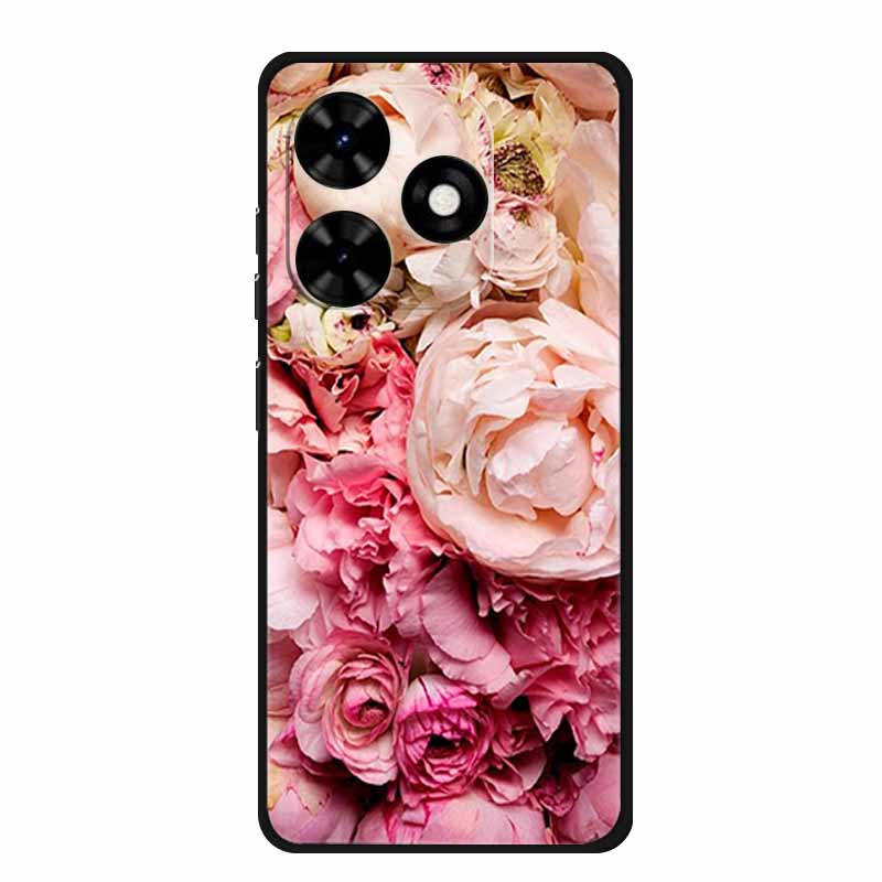 Case For Tecno Spark Go 2024 Animals Painted TPU Silicone Soft Phone Cover for Spark Go2024 BG6 Protector Wolf Shockproof Para